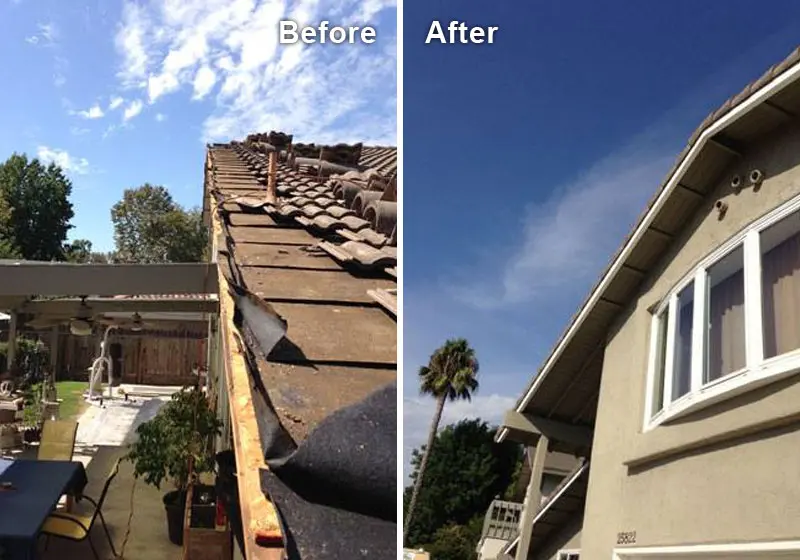 Residential Roof Paint & Wooden Fascia Boards Installation